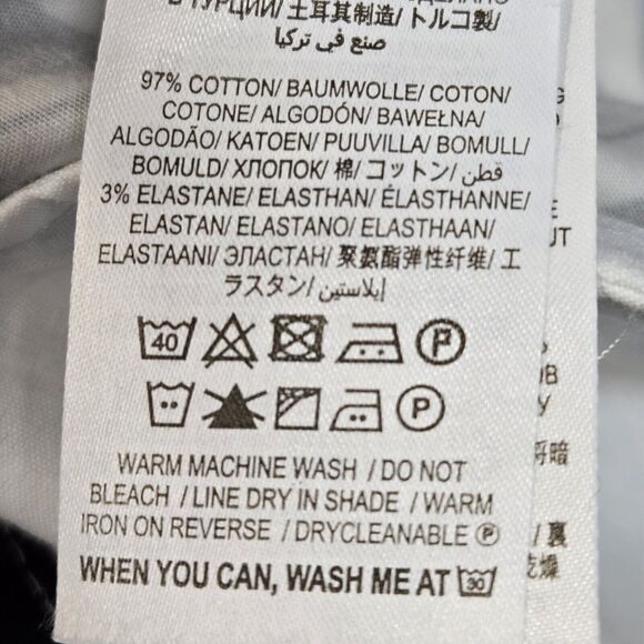 Boden Tropical Pants Womens 8 Black White Palm Tree Straight Leg Crop Resort - Picture 10 of 10